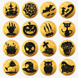 万圣节 卡通 图标免抠