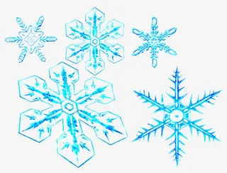 晶莹雪花素材免抠