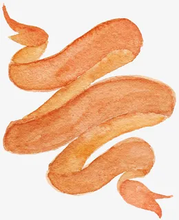 手绘彩带复古彩带抽象彩带边框免抠