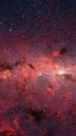 红色神秘星空壁纸免抠