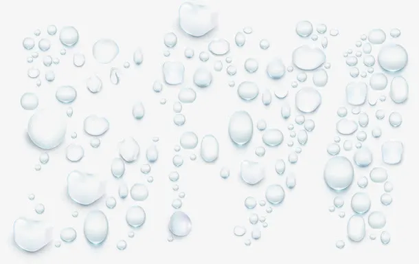 矢量手绘水珠免抠