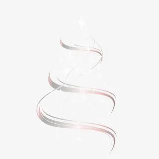 星光点缀圣诞树装饰免抠