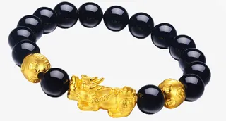 黄金神兽貔貅手链免抠