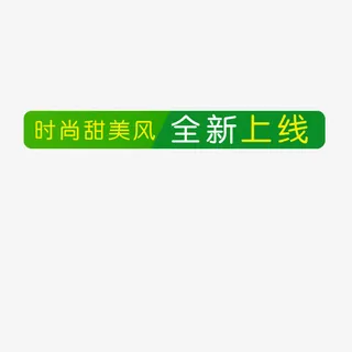 时尚甜美风全新上线小标签免抠