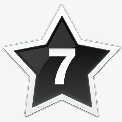 五角星序号07免抠