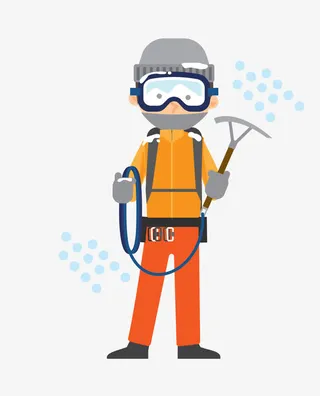 矢量潜水员免抠