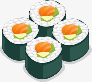 卡通寿司png素材图免抠