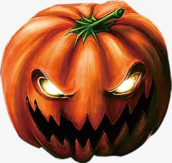 万圣节恐怖南瓜灯免抠