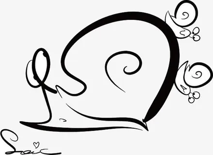 慢慢爬的蜗牛免抠