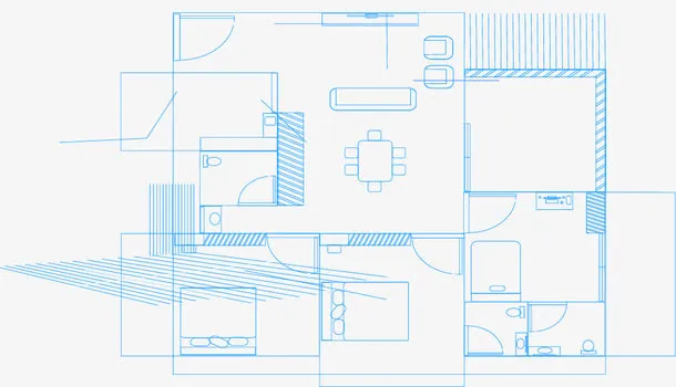 矢量手绘平面图免抠