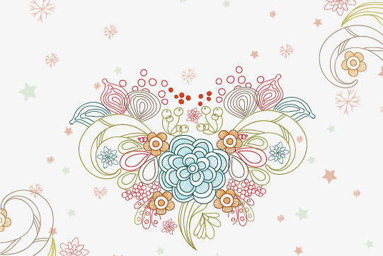 花卉爱心素材图片免抠