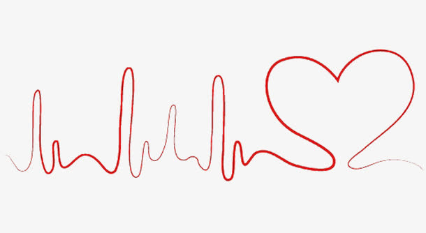 线性心电图免抠手绘/卡通卡通元素