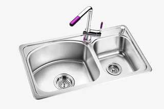 节水水龙头不锈钢洗手台PNG免抠