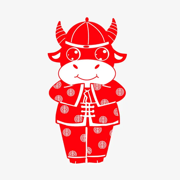 新年剪纸免抠