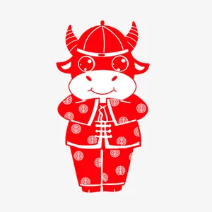 新年剪纸免抠