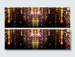 梦幻橙色光点背景高清