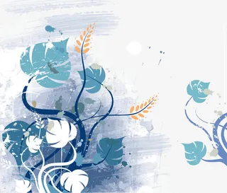 潮流元素植物免抠