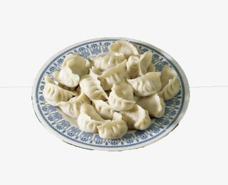 冬至过年白菜饺子免抠