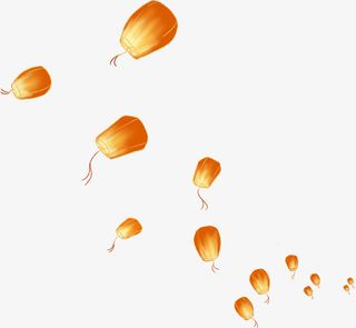 孔明灯灯笼国潮古风免抠