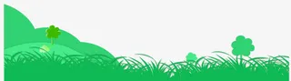 卡通春天草地草丛免抠