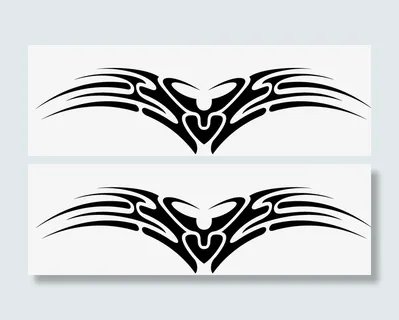 纹身黑色底纹设计免抠