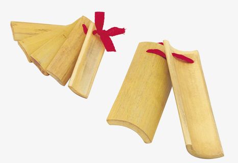 木质双板快板免抠