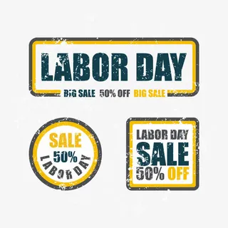 劳动节徽章下载免抠