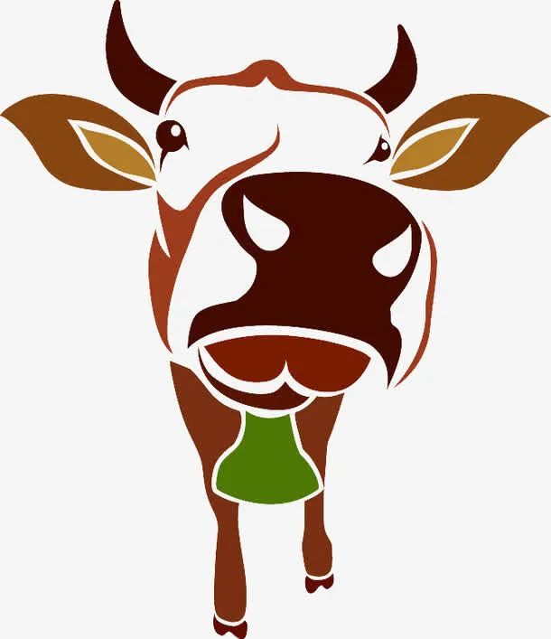 矢量牛logo设计免抠