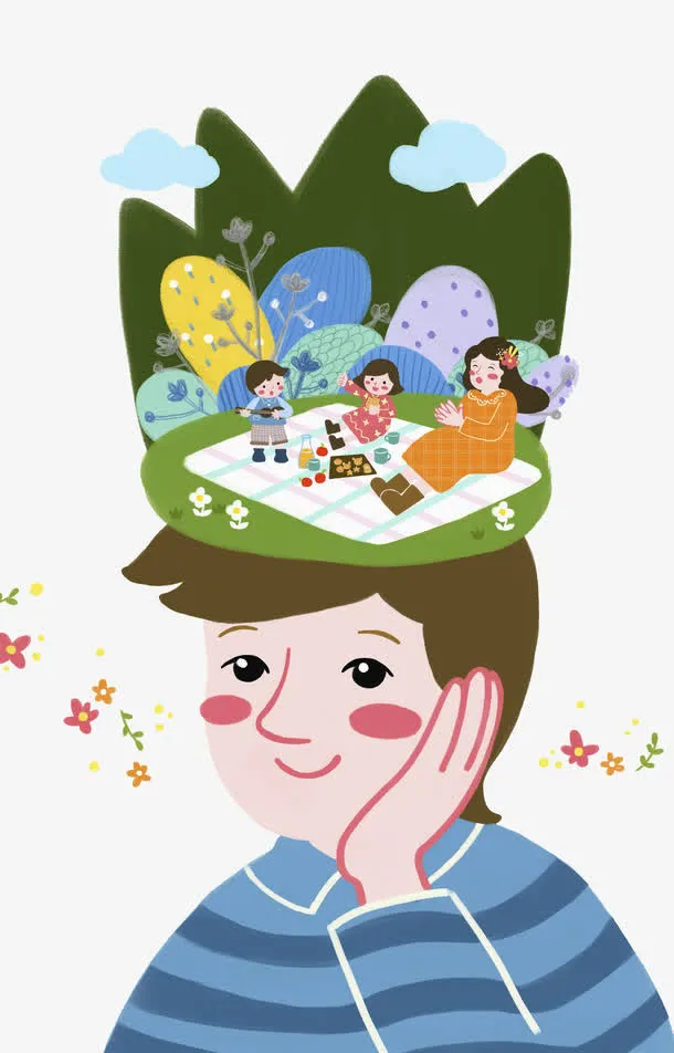 草地露营免抠