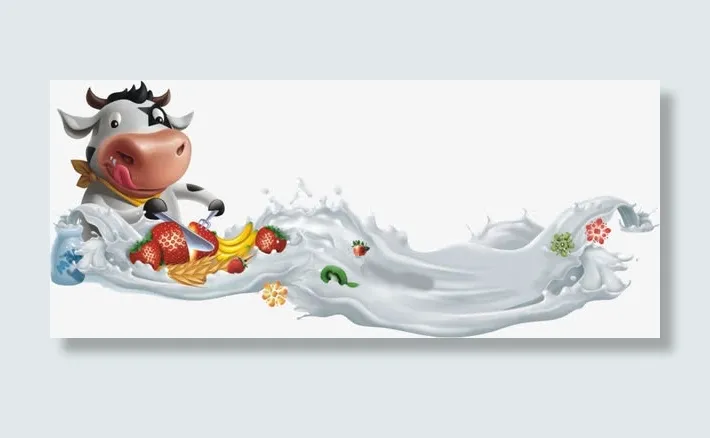 奶牛牛奶免抠