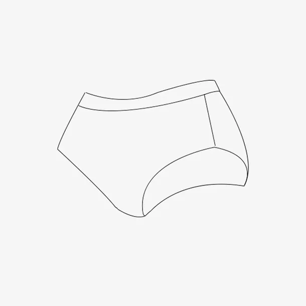 内裤标志线条免抠