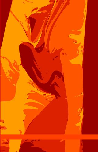 时尚创意手绘抽象海报封面背景高清