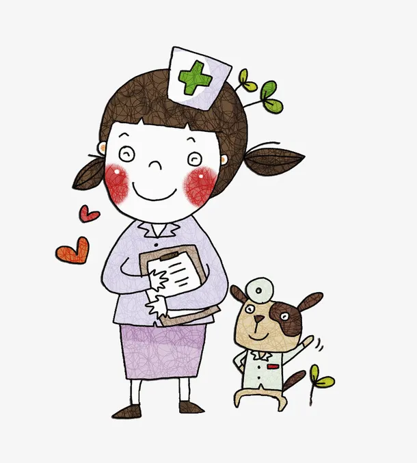可爱的护士免抠