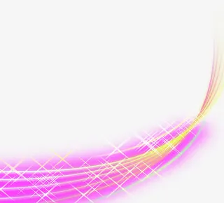淡紫色闪着金色光点的曲线免抠