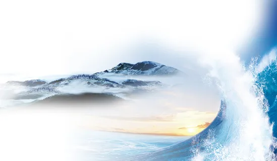 大海海浪大气企业励志背景高清