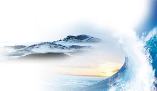 大海海浪大气企业励志背景高清
