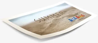 高清清爽父亲节沙滩照片免抠