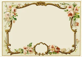 复古花边框免抠