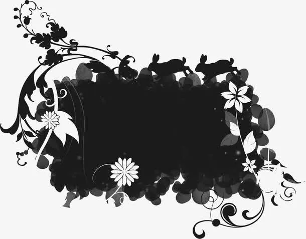 花卉素材花卉边框图案素材免抠