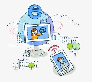 无线网络智能手机平板PNG下载免抠