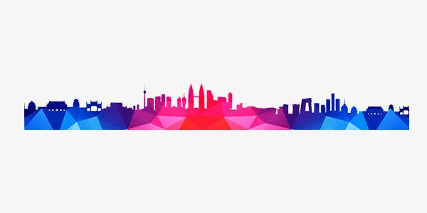城市建筑剪影素材免抠