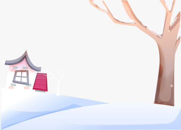 矢量雪地免抠