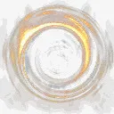 灰黄色圆盘效果元素免抠