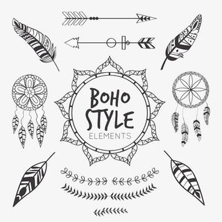 捕梦网和羽毛免抠