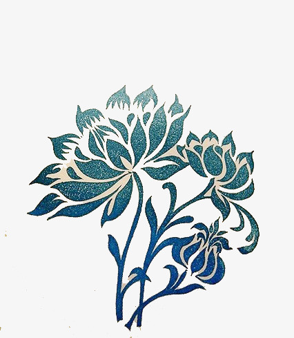 蓝莲花免抠