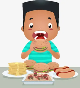 暴饮暴食的人免抠