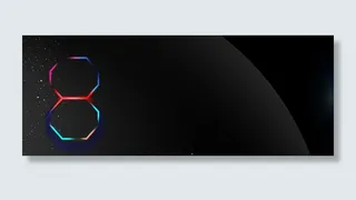 苹果8手机上新科技炫酷黑色banner高清