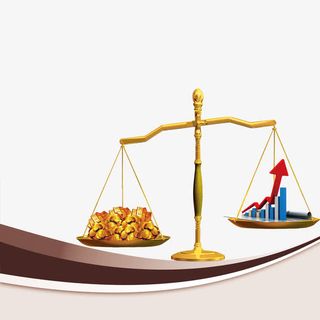 天平金钱银行宣传免抠