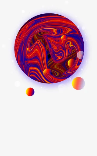 美丽星球朋克风免抠