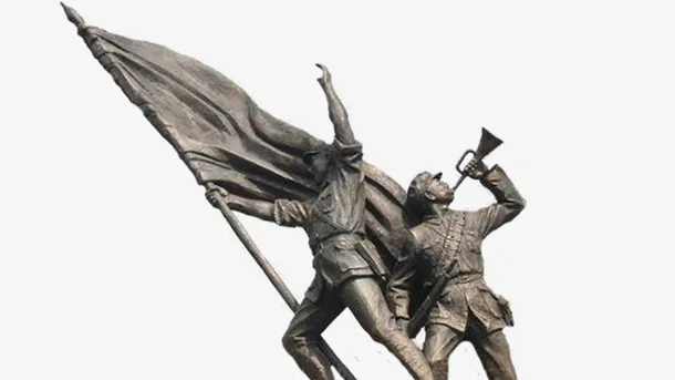 革命英雄雕塑免抠